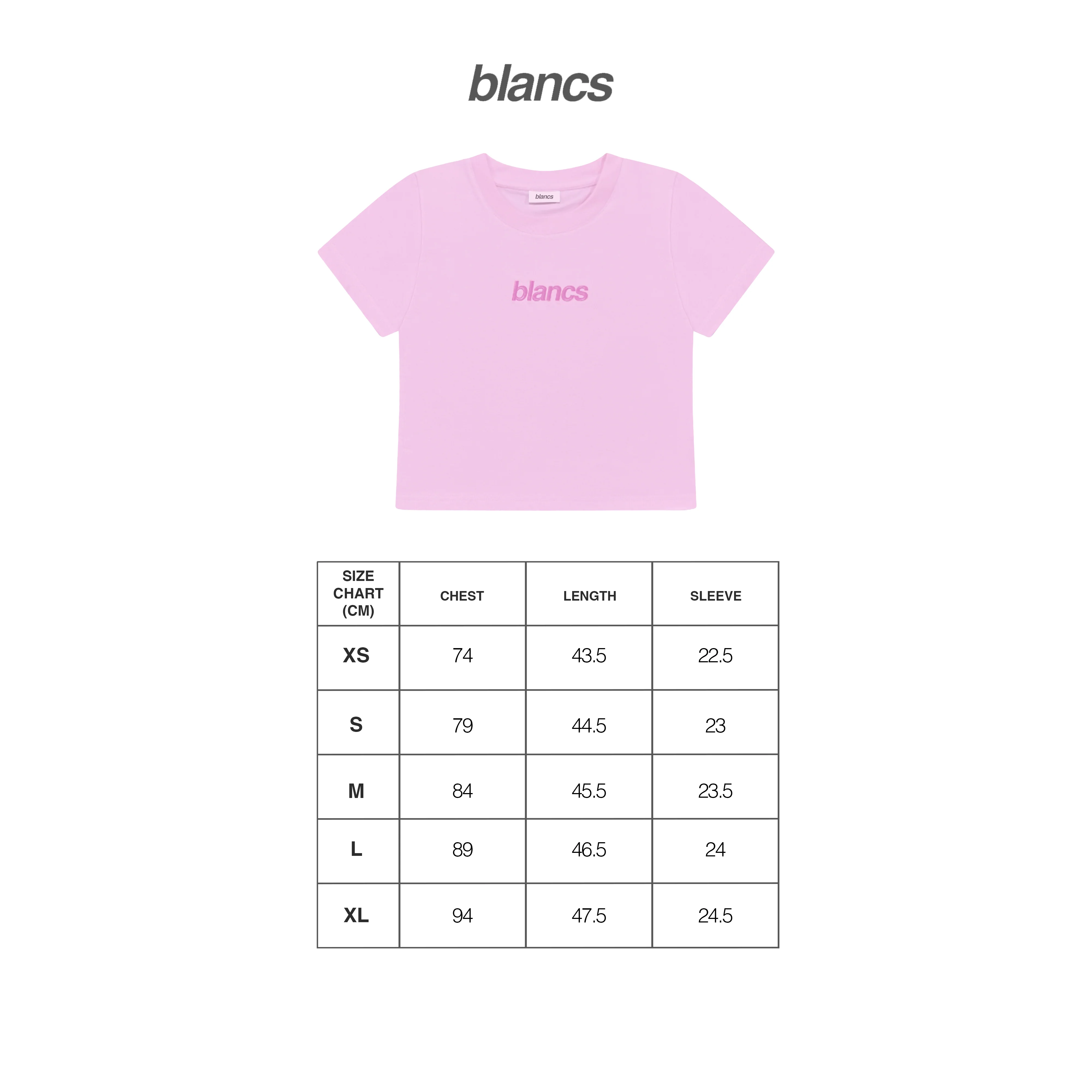 BLANCS BABY TEE - PINK - Image 2
