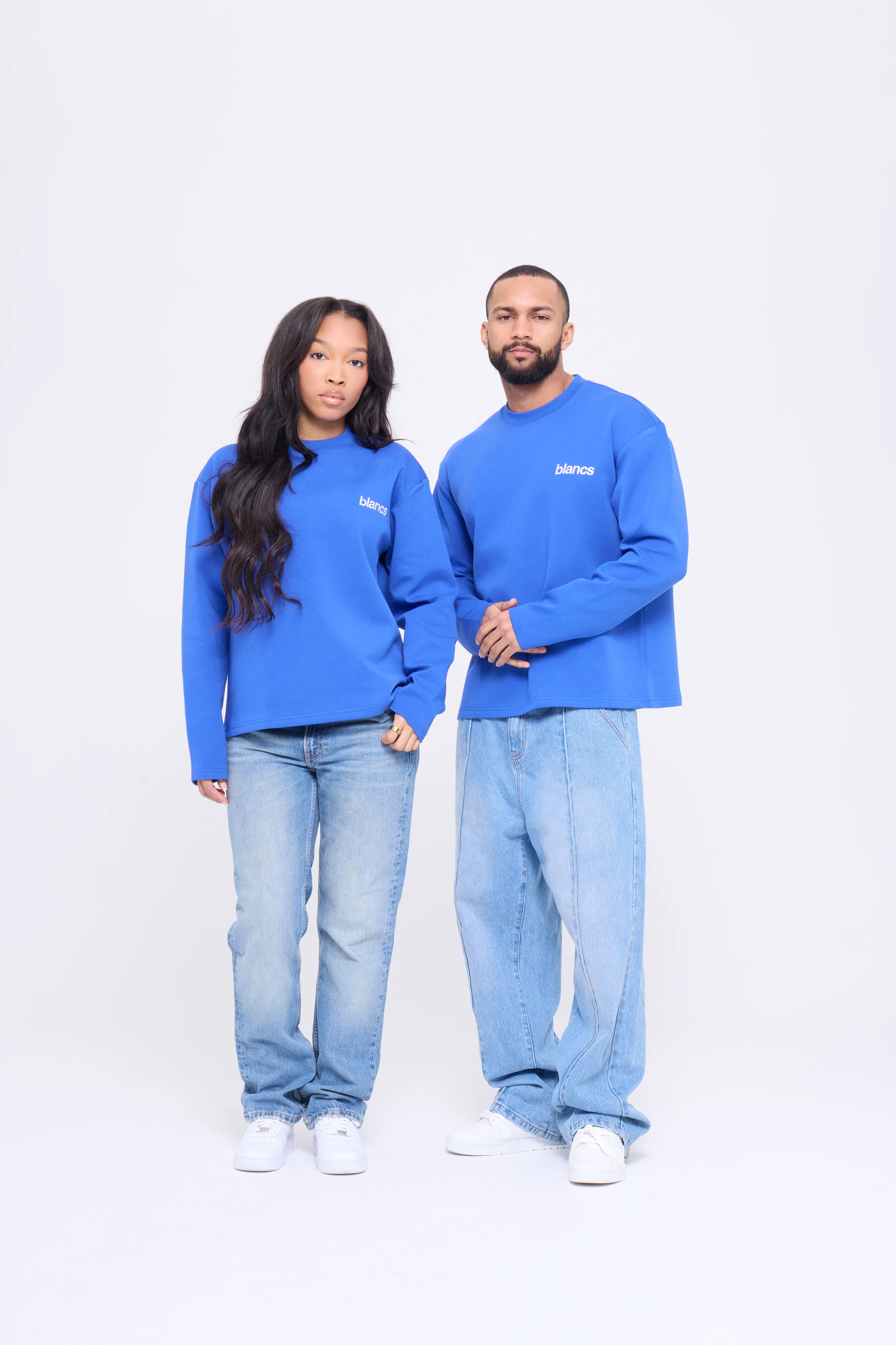 BLANCS CLASSIC LOGO TEE L/S - BLUE - Image 3