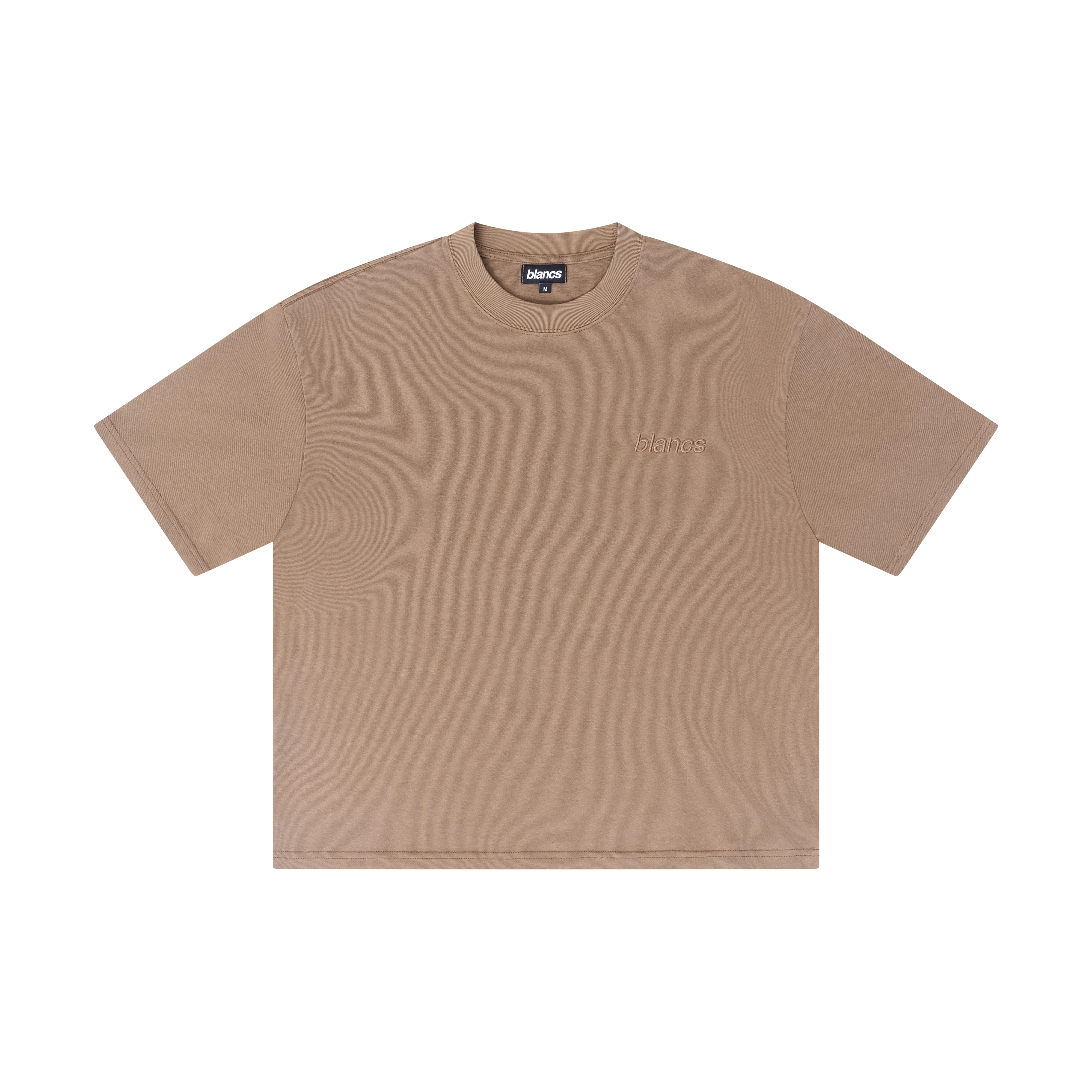 BLANCS CLASSIC LOGO TEE - WASHED BEIGE