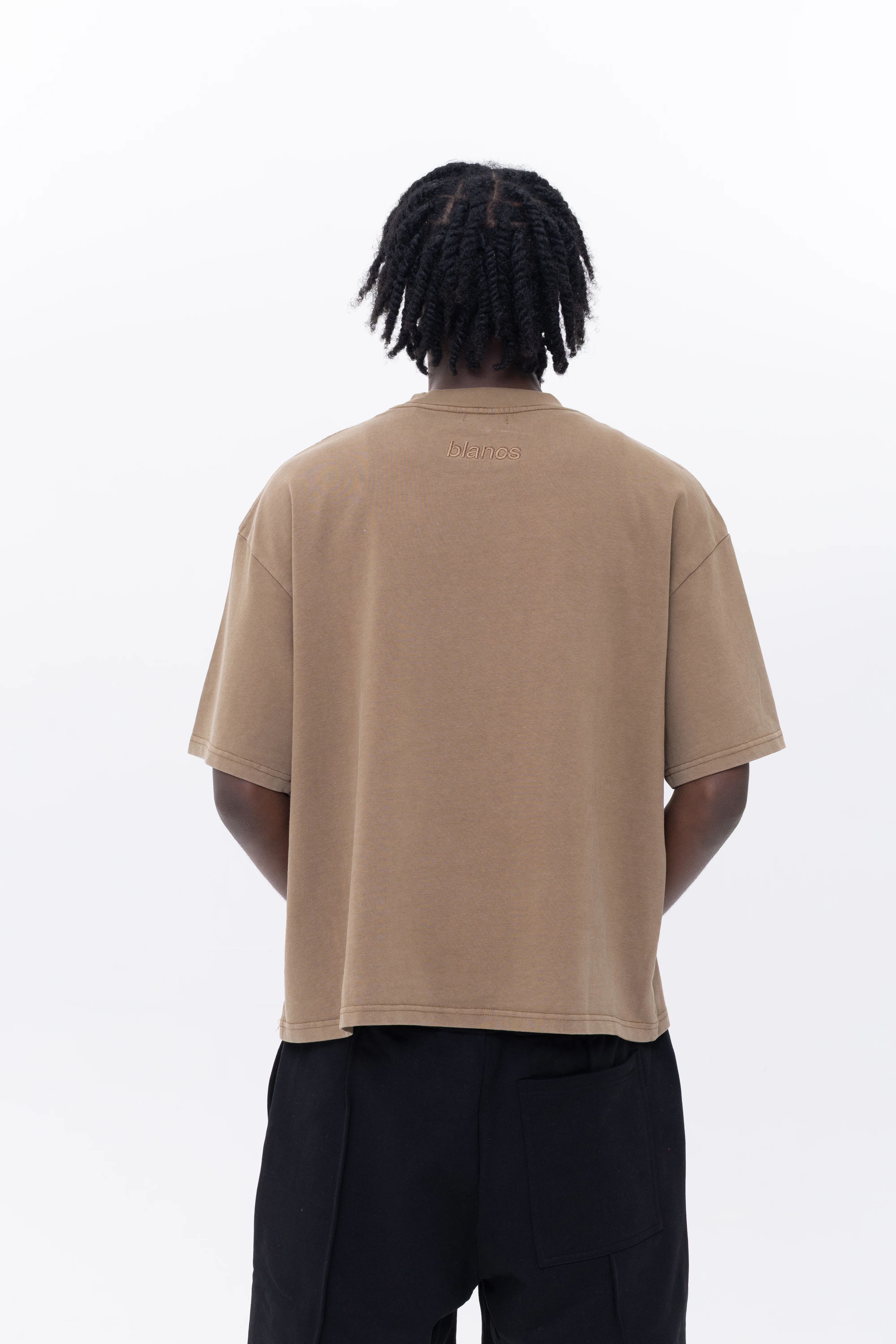 BLANCS CLASSIC LOGO TEE - WASHED BEIGE - Image 5