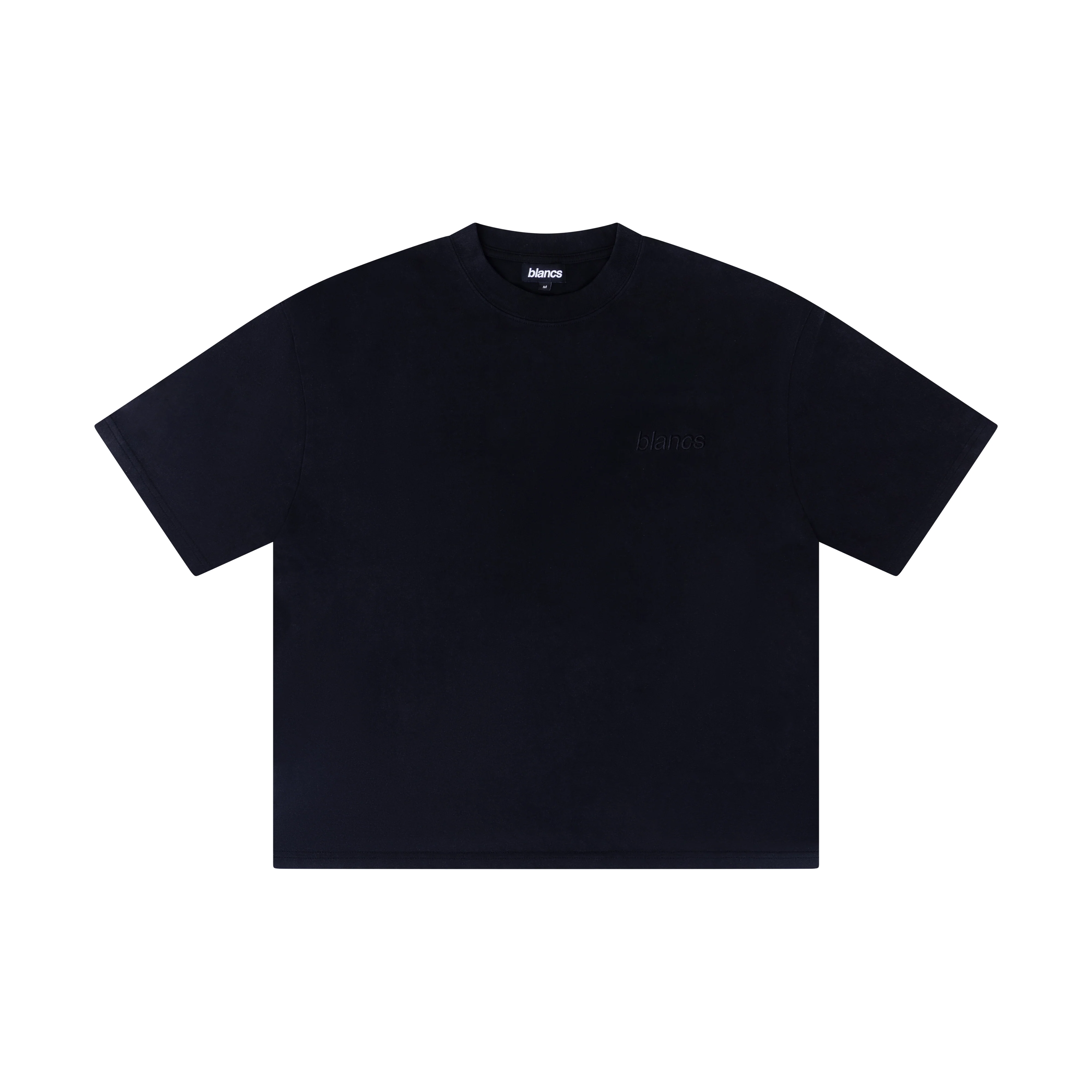 BLANCS CLASSIC LOGO TEE - WASHED BLACK