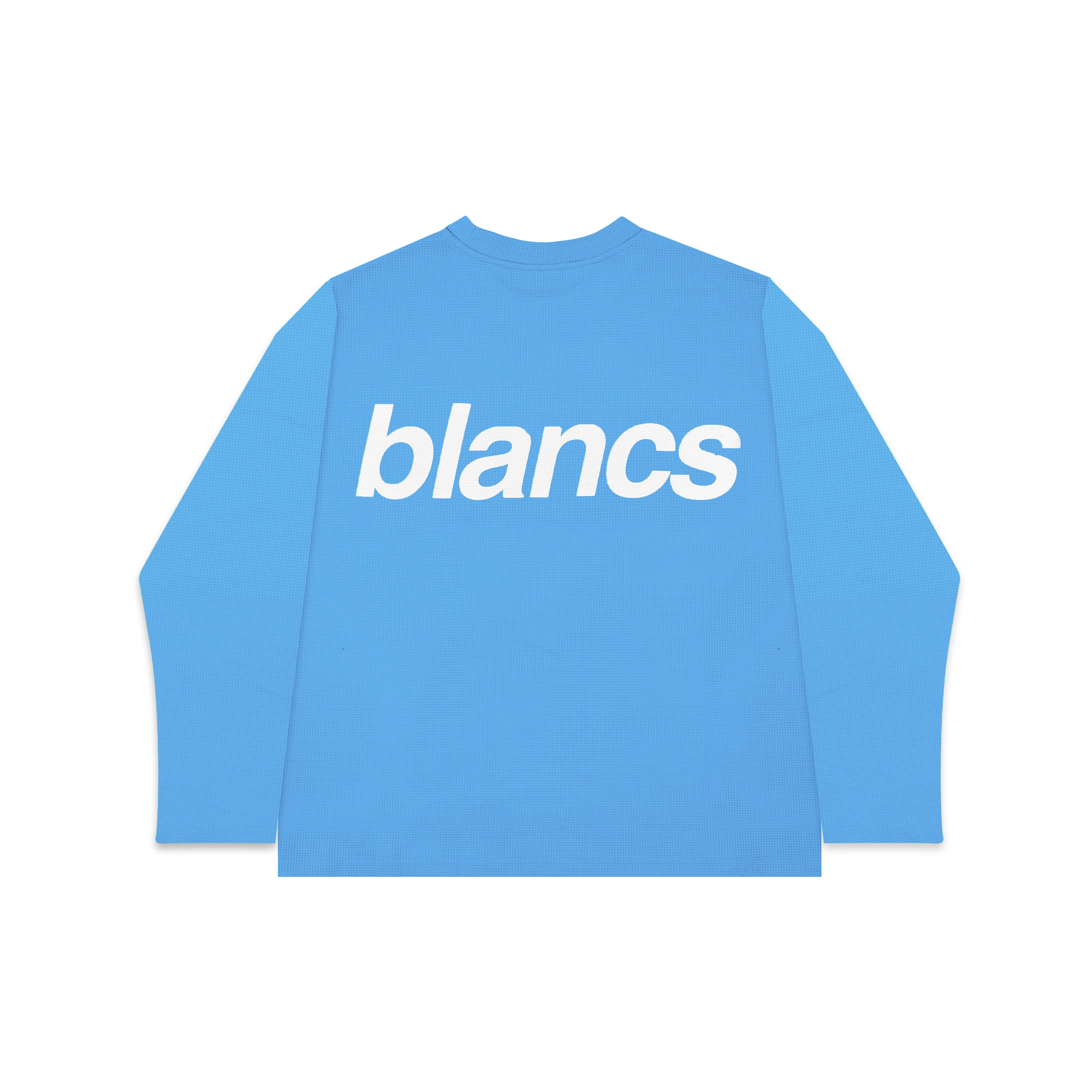 BLANCS WAFFLE KNIT L/S - BABY BLUE