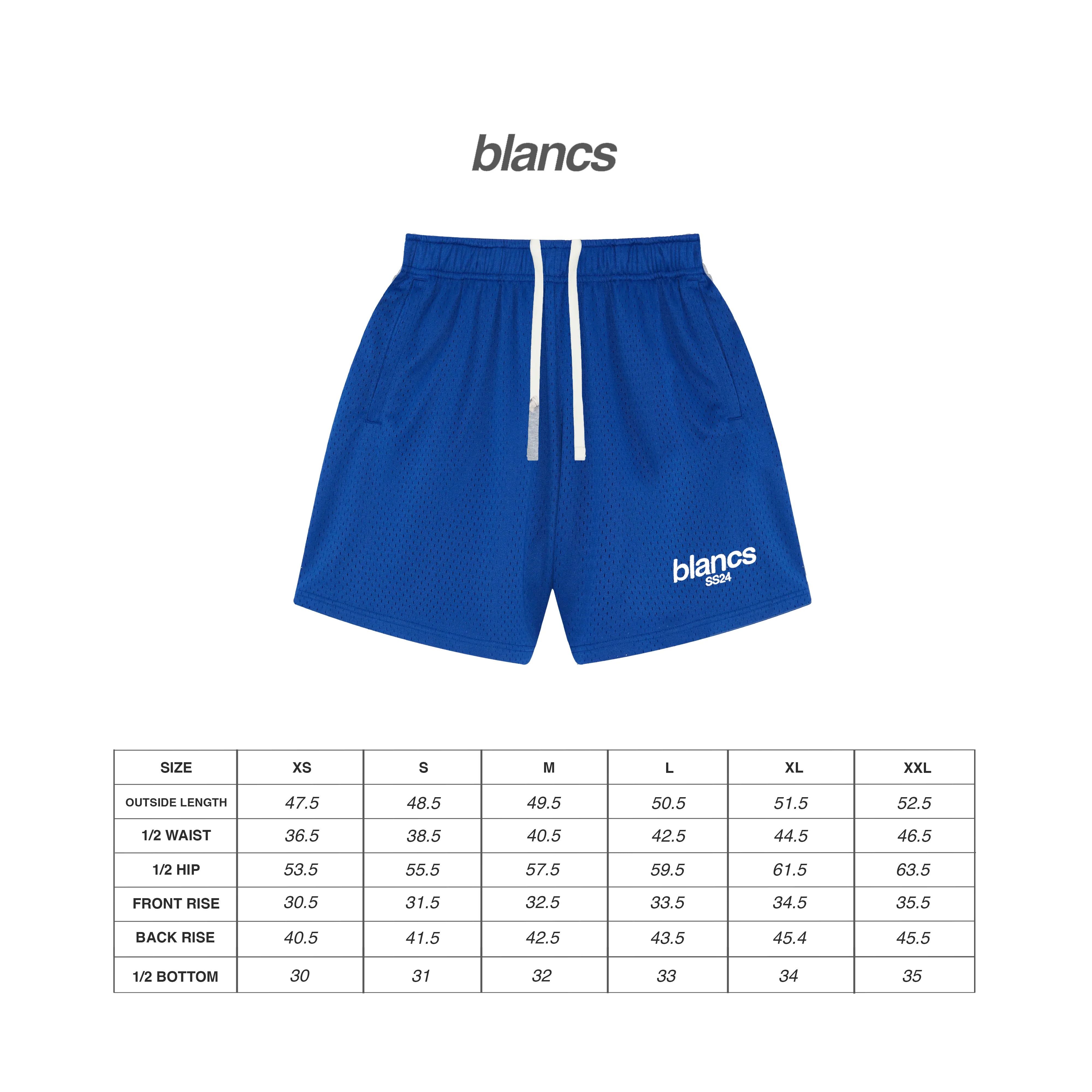 BLANCS MESH SHORTS - BLACK - Image 6