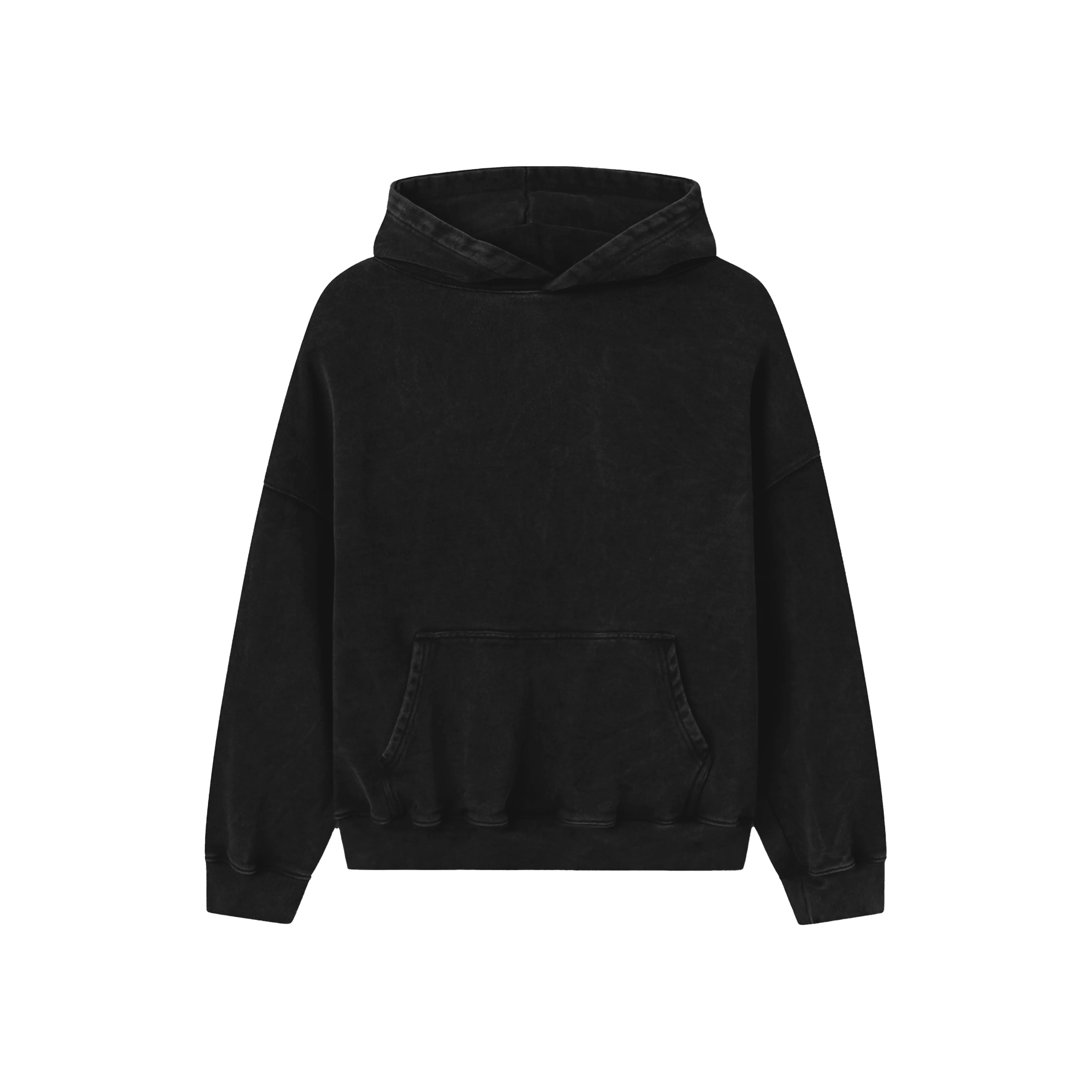 BLANCS PULLOVER HOODIE - WASHED BLACK