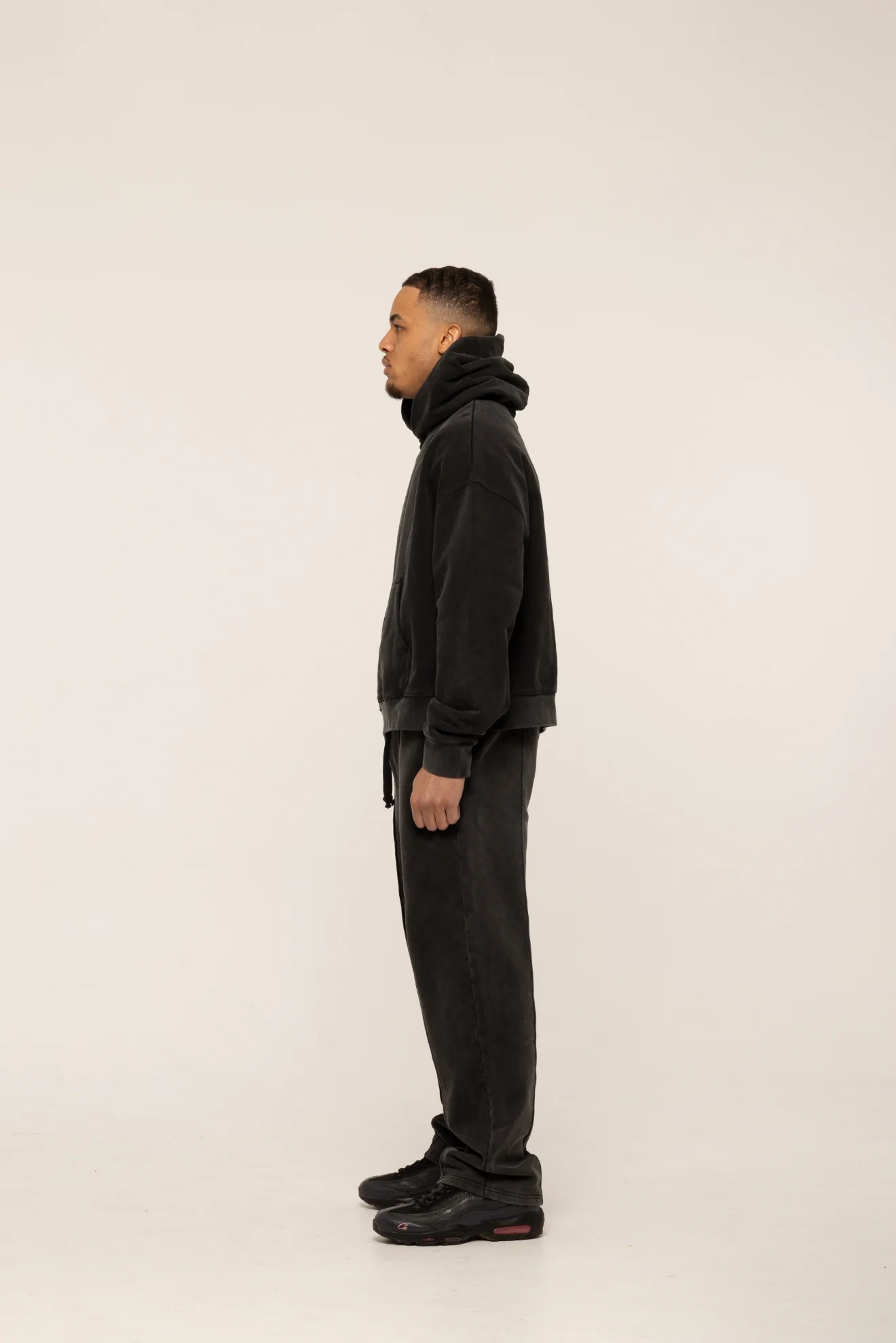 BLANCS PULLOVER HOODIE - WASHED BLACK - Image 2