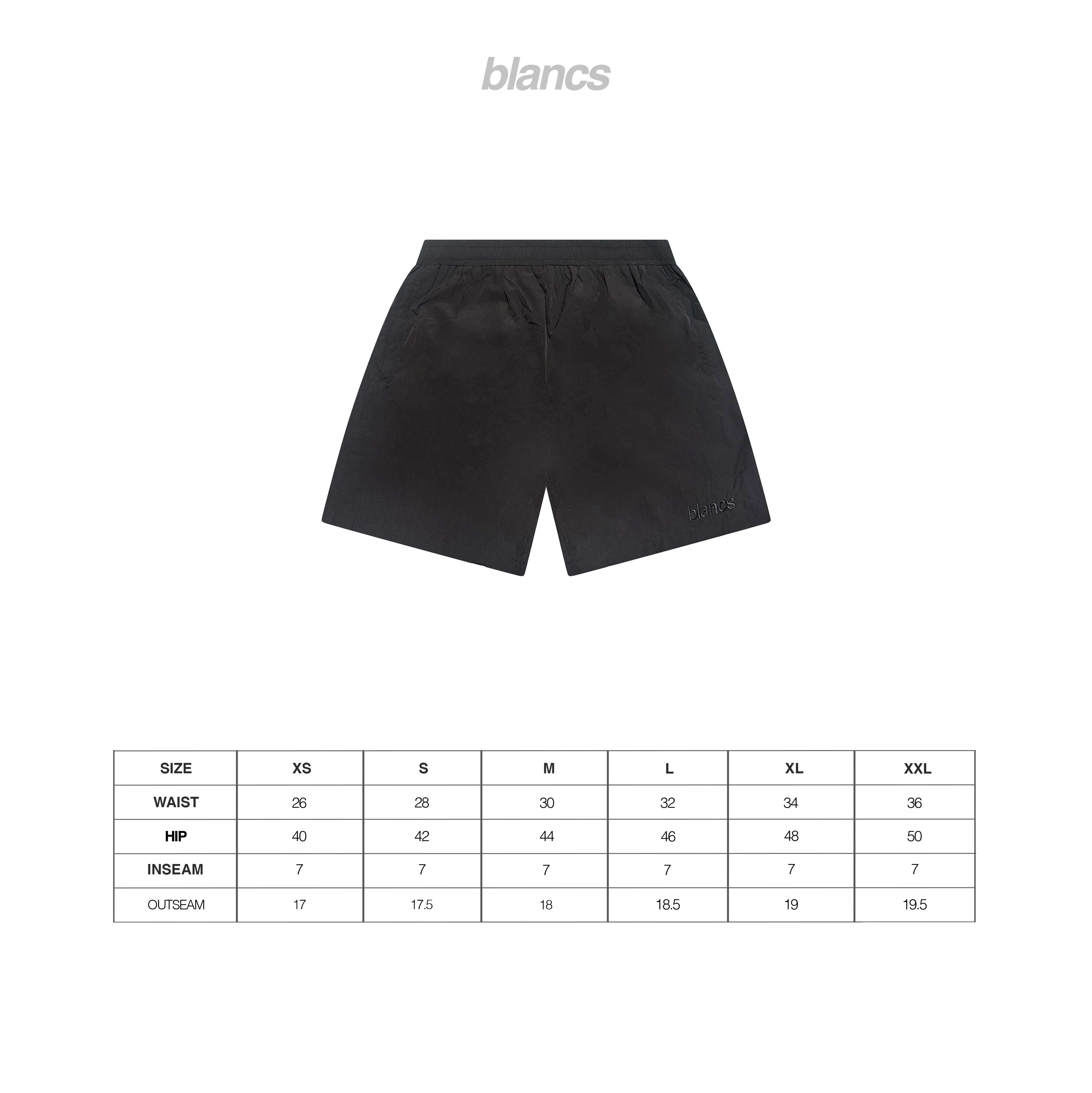 BLANCS SWIM SHORTS - BLACK - Image 3
