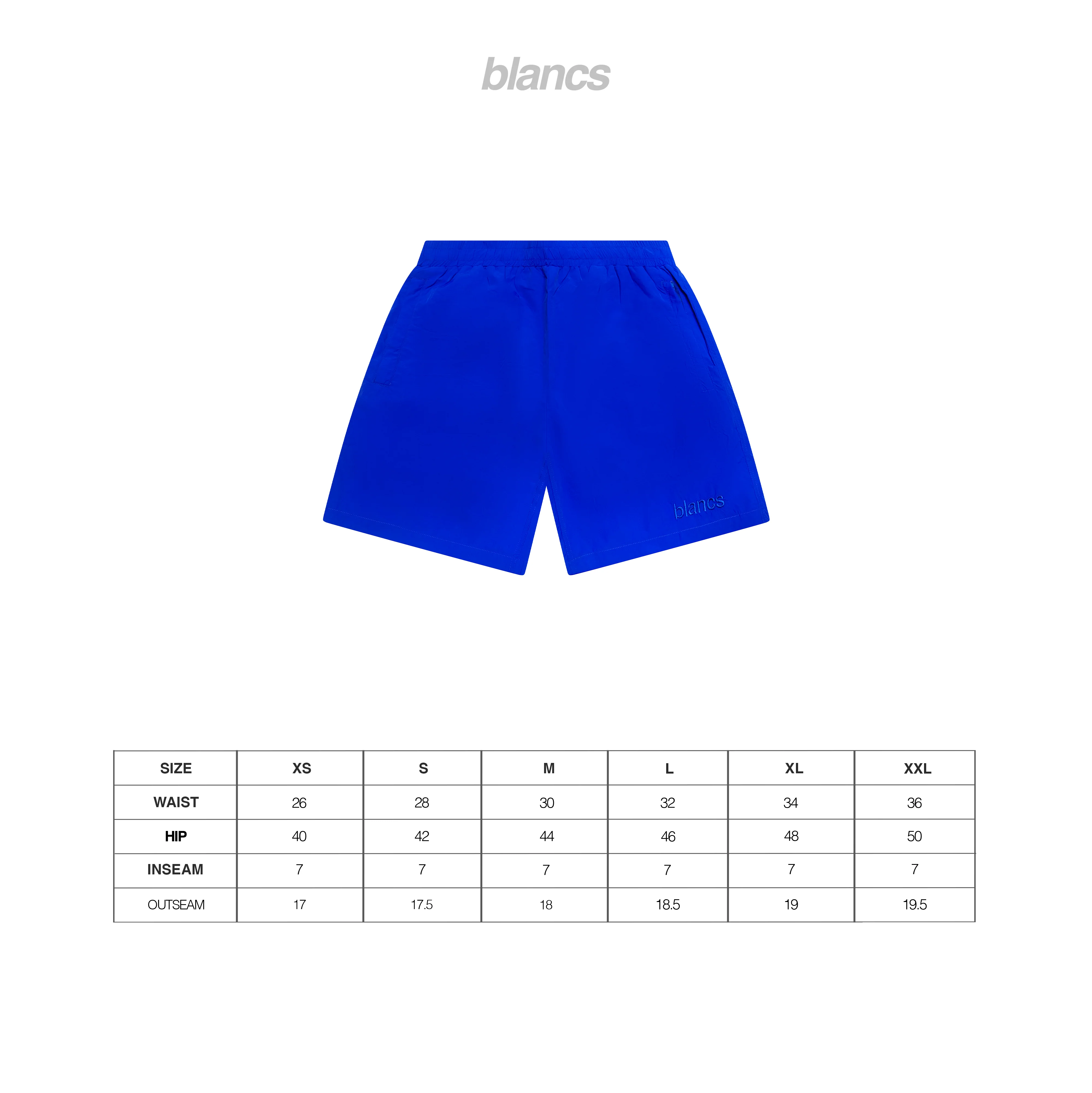 BLANCS SWIM SHORTS - BLUE - Image 3