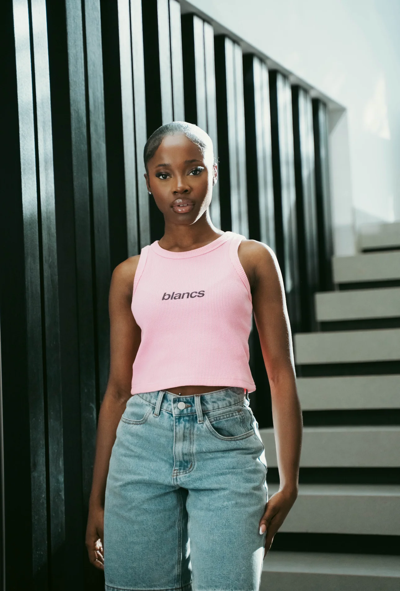 BLANCS RACER TANK - PINK - Image 3