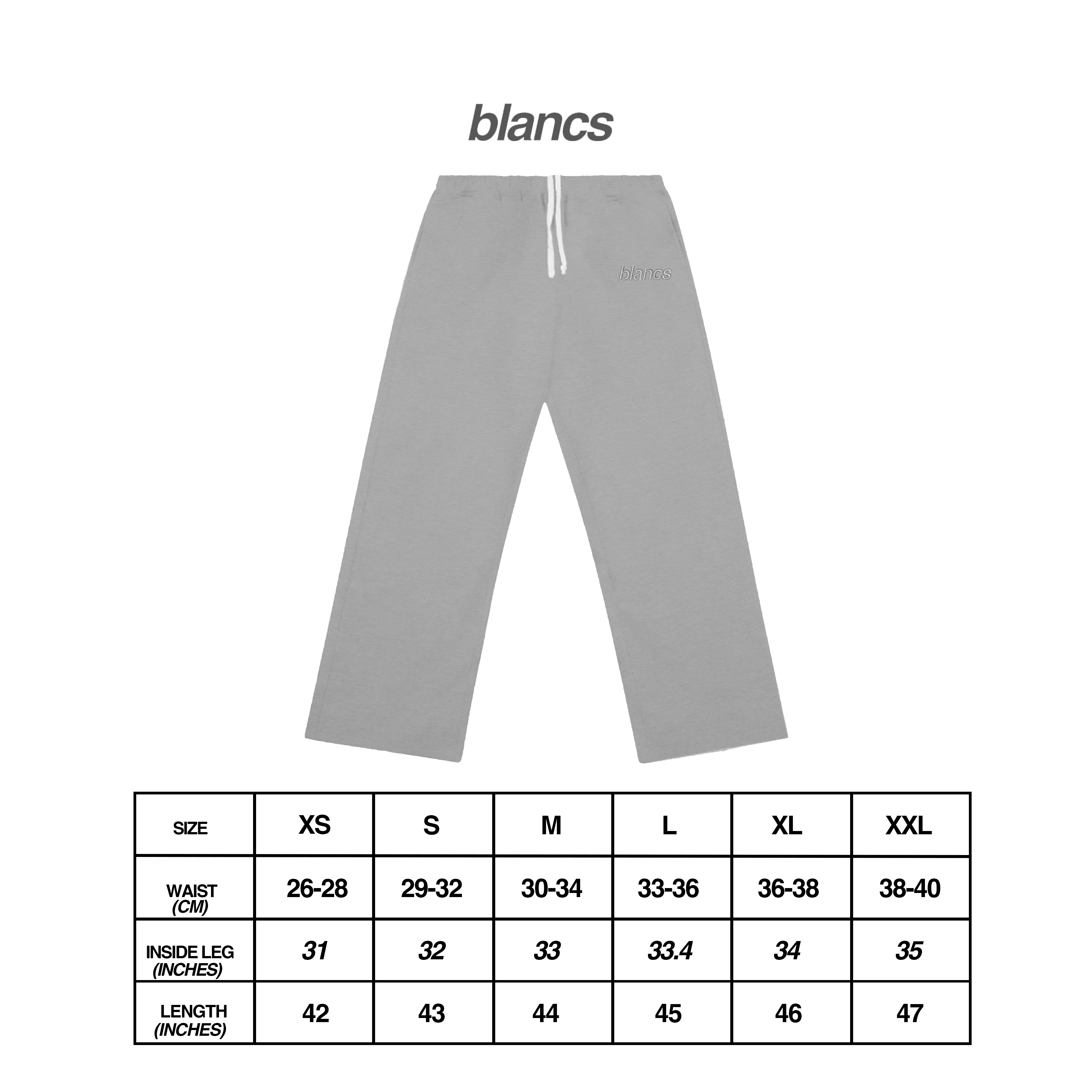 BLANCS WAFFLE KNIT JOGGERS - GREY - Image 3