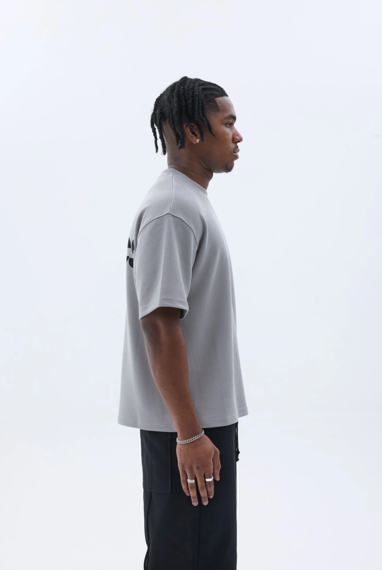 BLANCS WAFFLE KNIT S/S - GREY - Image 5