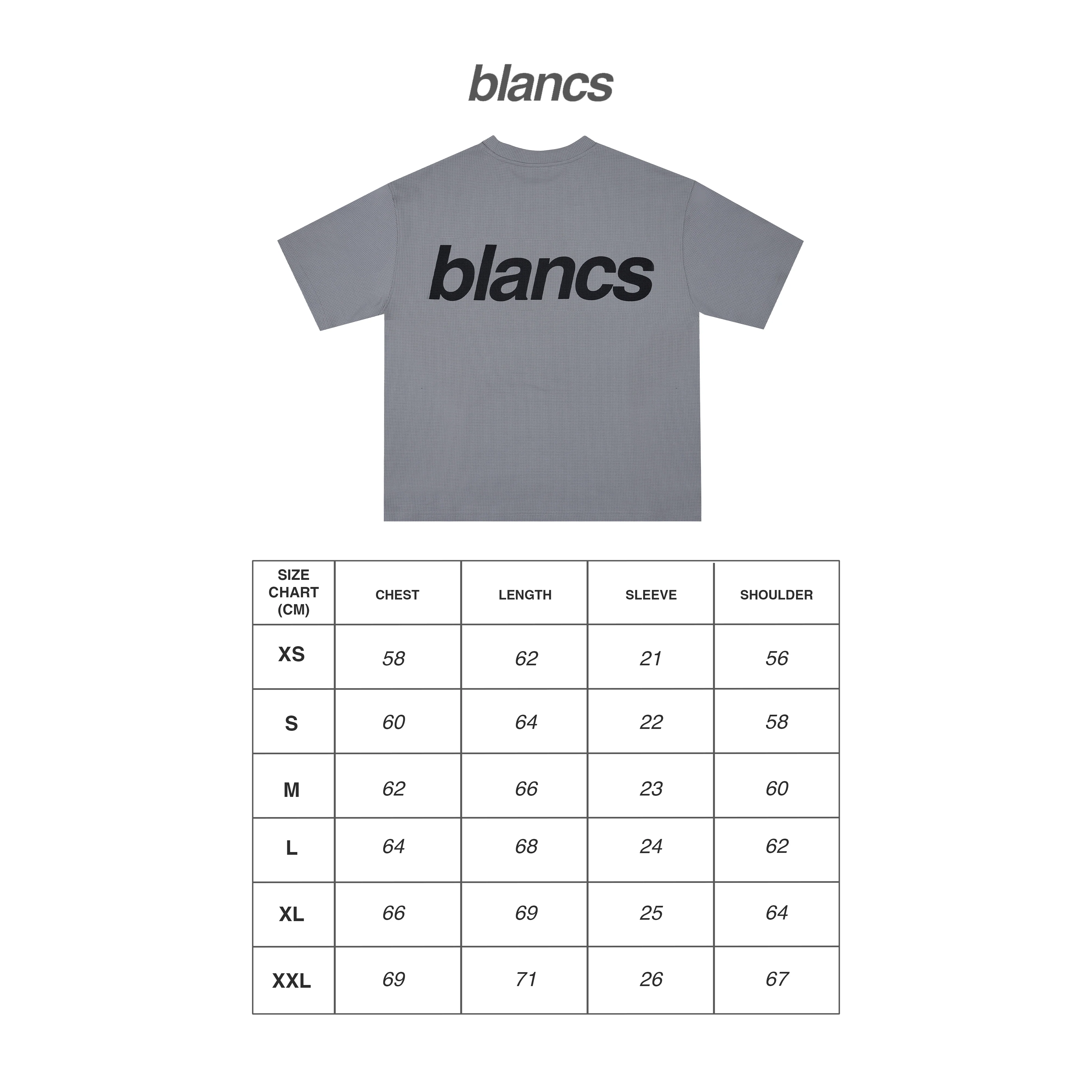 BLANCS WAFFLE KNIT S/S - GREY - Image 6