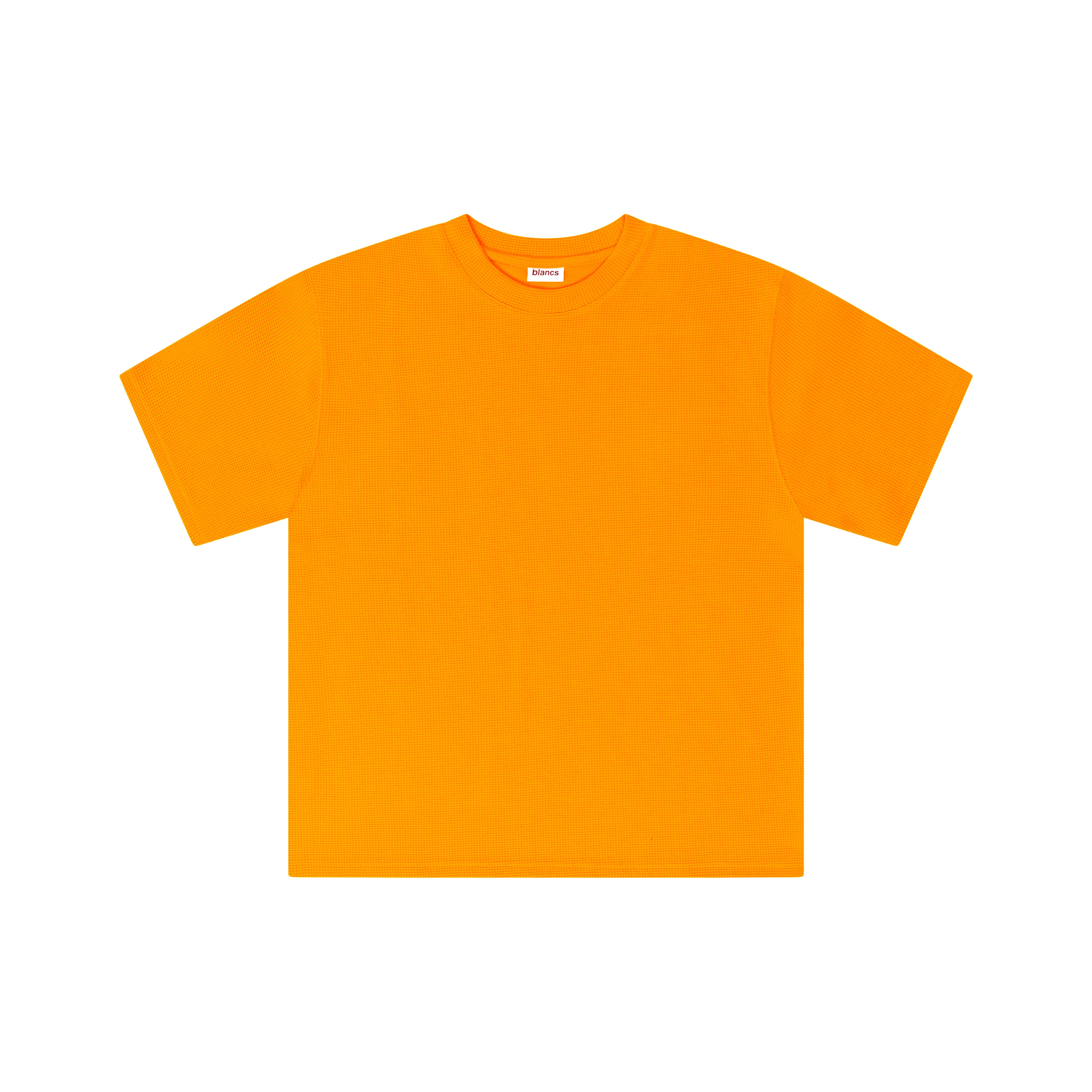 BLANCS WAFFLE KNIT S/S - ORANGE