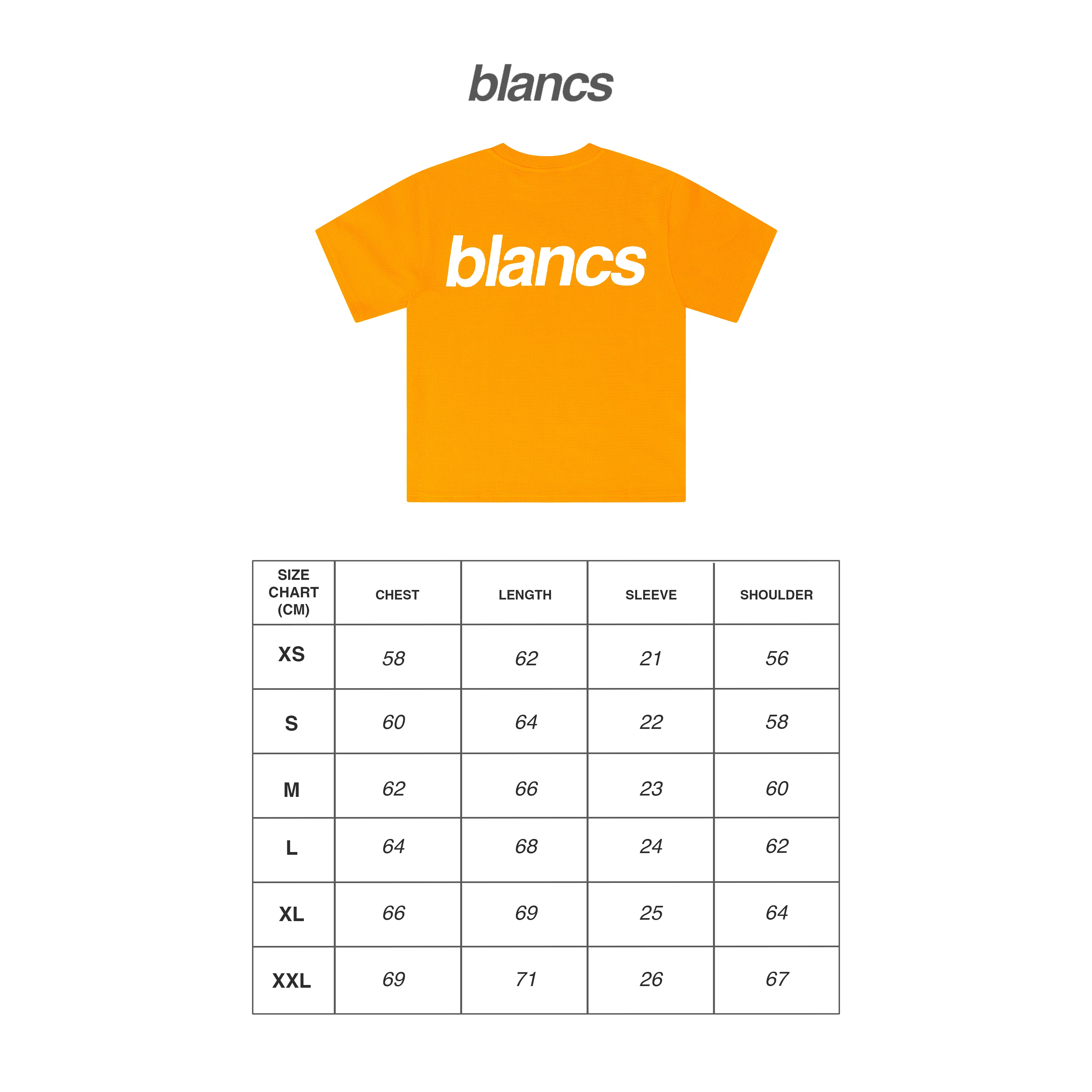 BLANCS WAFFLE KNIT S/S - ORANGE - Image 6