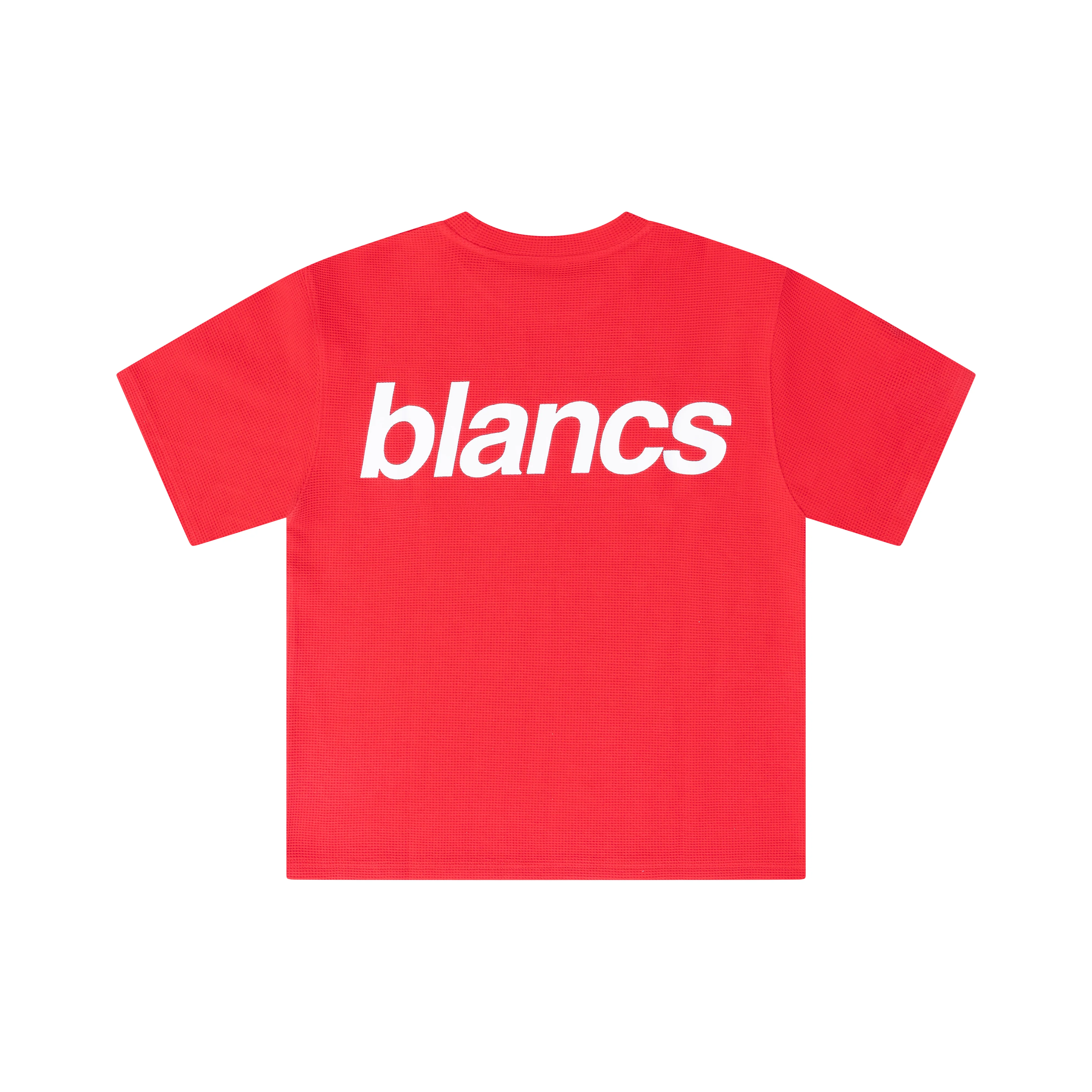 BLANCS WAFFLE KNIT S/S - RED - Image 2