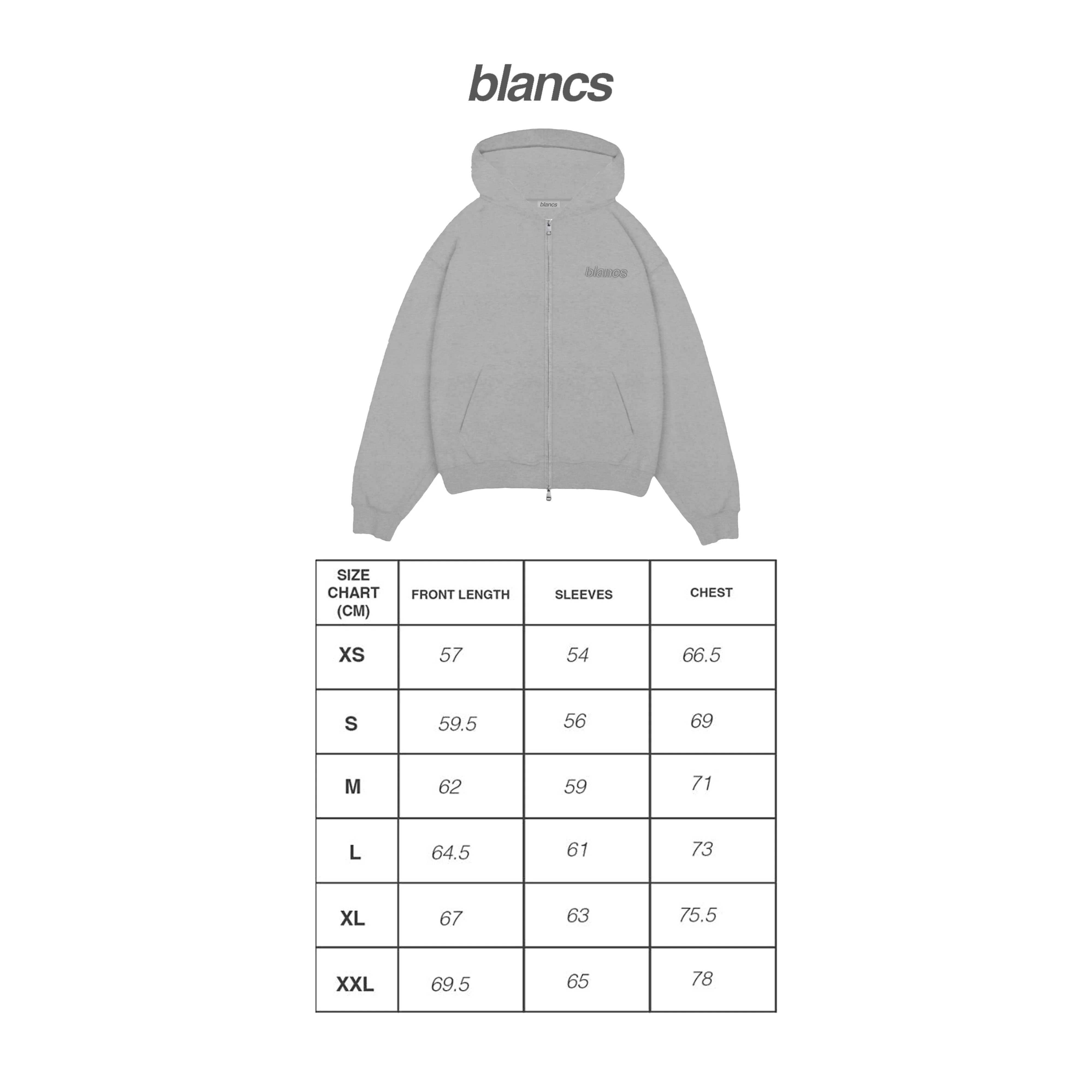 BLANCS WAFFLE KNIT ZIP UP - GREY - Image 3