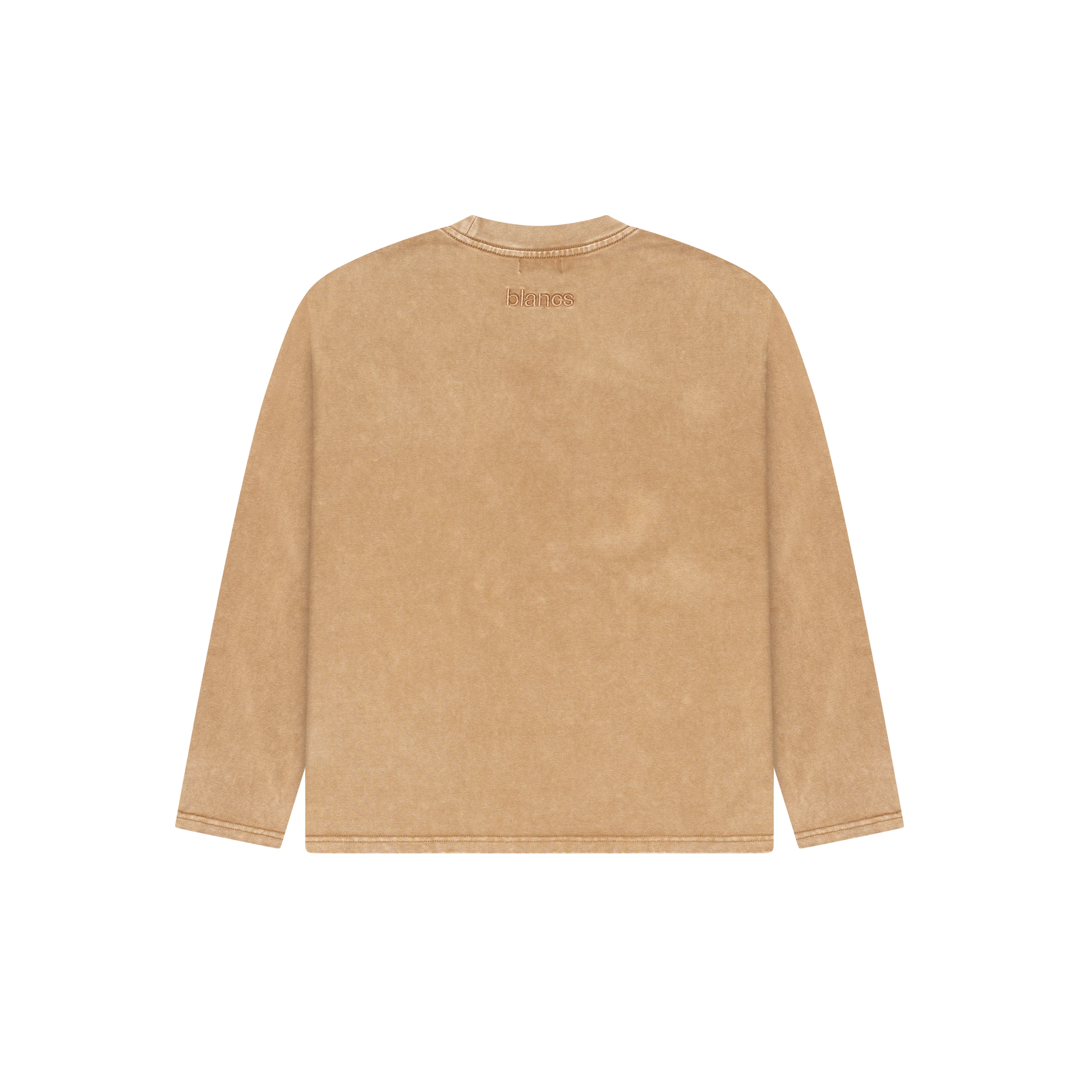 BLANCS WASHED TEE L/S - BEIGE - Image 2
